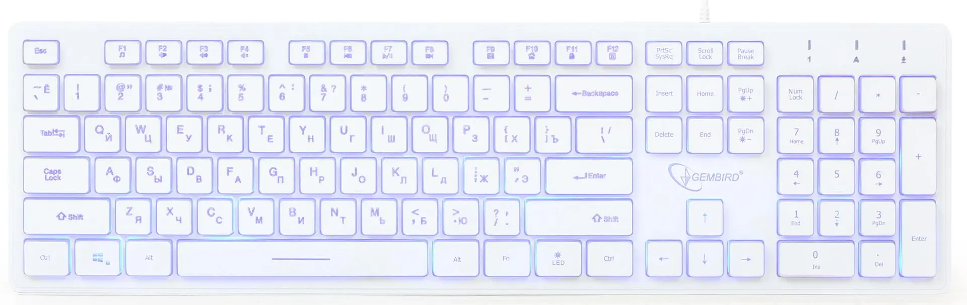 Клавиатура Gembird KB-UML3-01-W-RU (White)