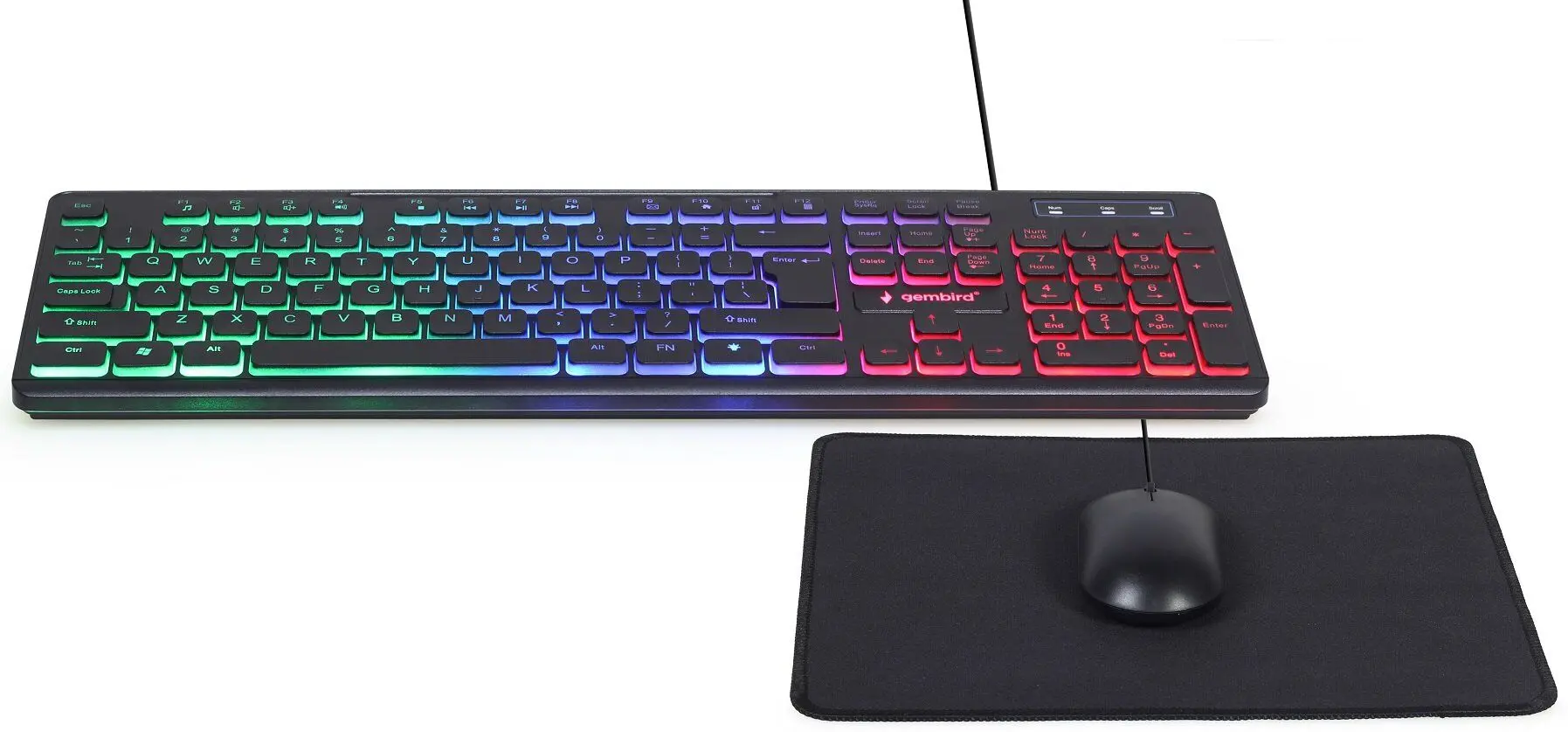 Set tastatura + mouse + covoras Gembird KBS-UML-01 (Black)