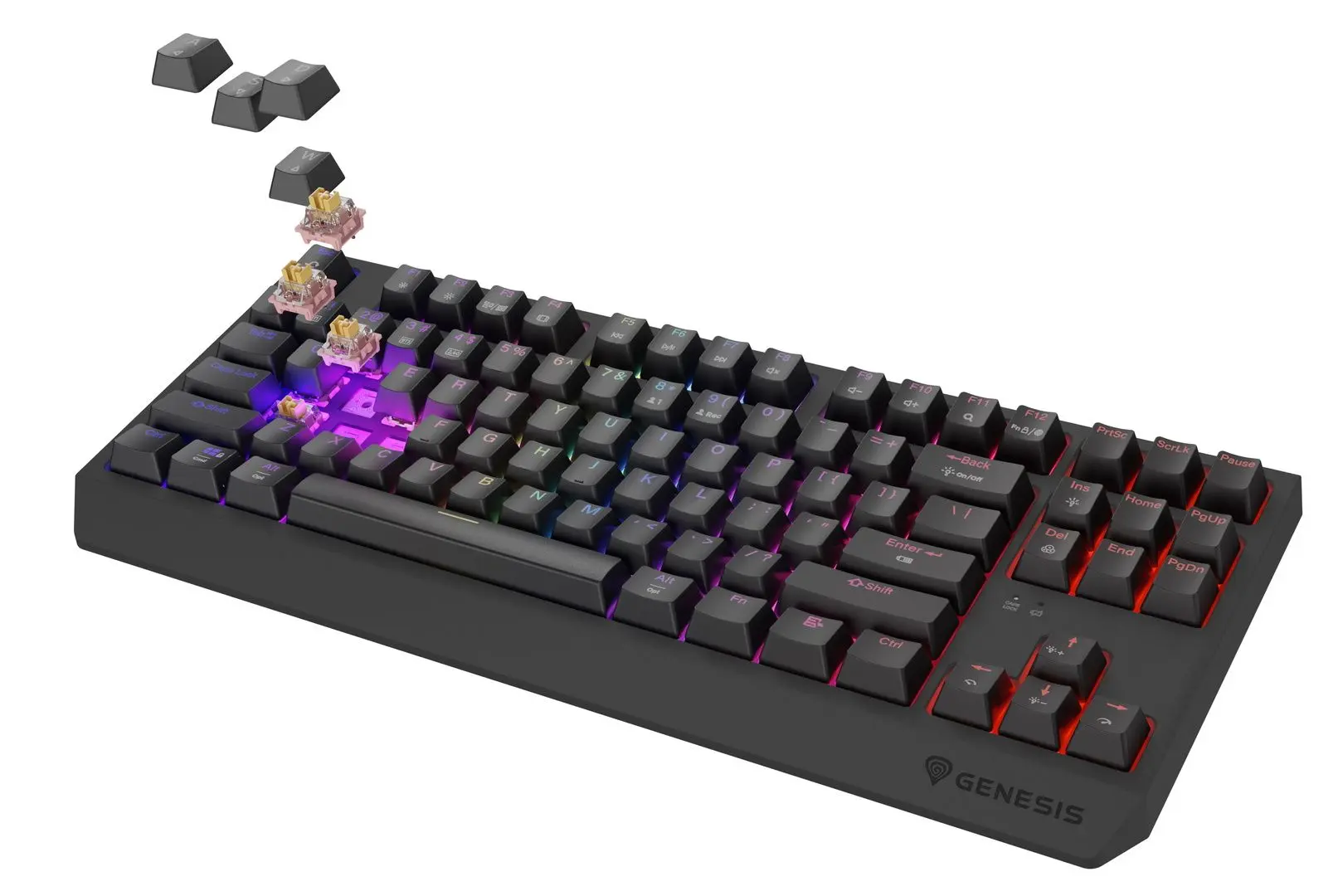 Tastatura fara fir Genesis Thor 230 TKL (Black) - 6