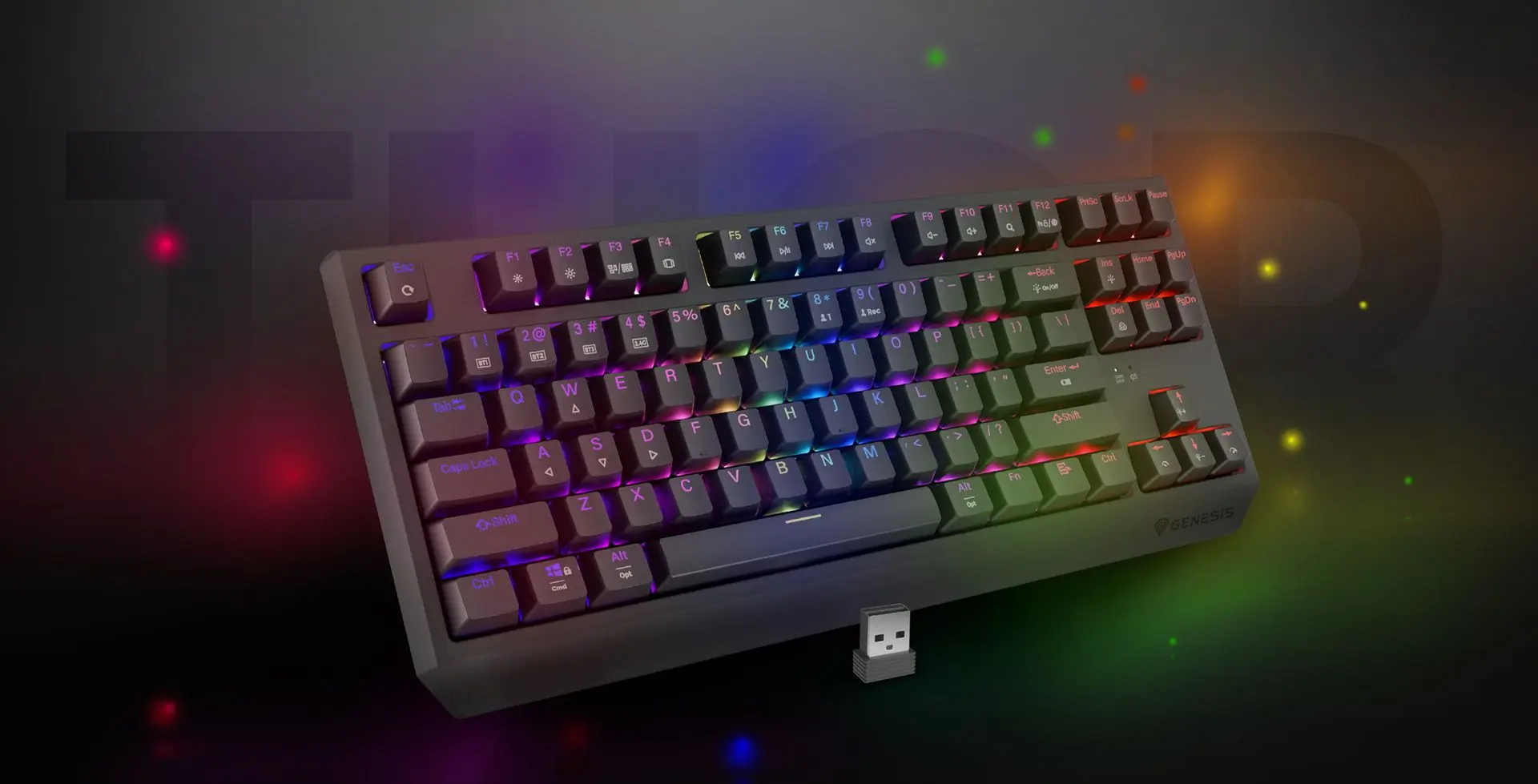 Tastatura fara fir Genesis Thor 230 TKL (Black) - 10