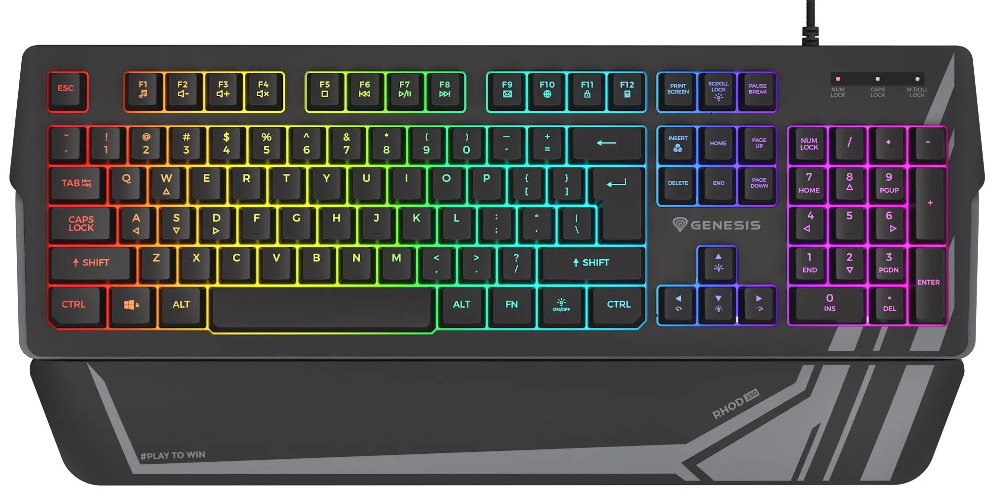 Tastatura Genesis Rhod 350 RGB (Black)