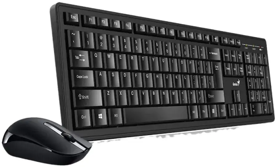 Set tastatură fara fir + mouse Genius KM-8200 (Black/Grey)