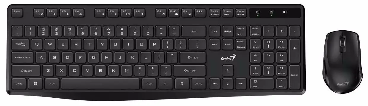 Set tastatură fara fir + mouse Genius KM-8206S (Black)