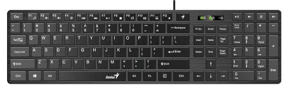 Клавиатура Genius SlimStar 126 (Black)