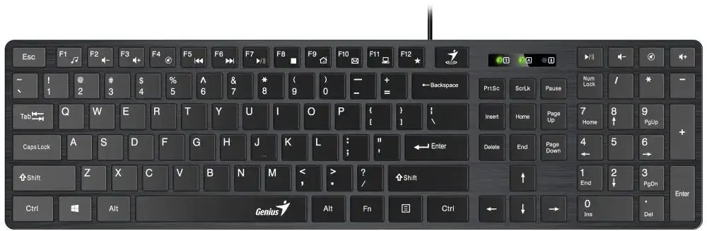 Комплект клавиатура + мышь Genius SlimStar C126 (Black) - 2