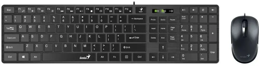 Комплект клавиатура + мышь Genius SlimStar C126 (Black)