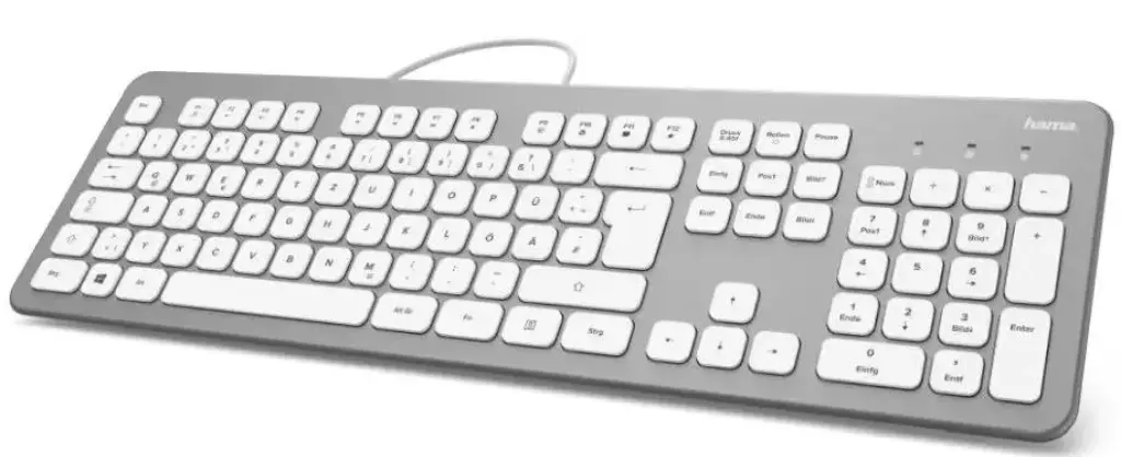 Tastatura Hama KC-700 R1182651 (White/Silver) - 2