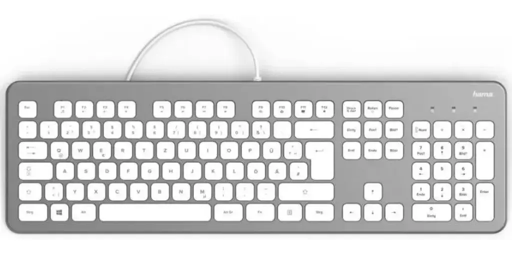 Tastatura Hama KC-700 R1182651 (White/Silver)