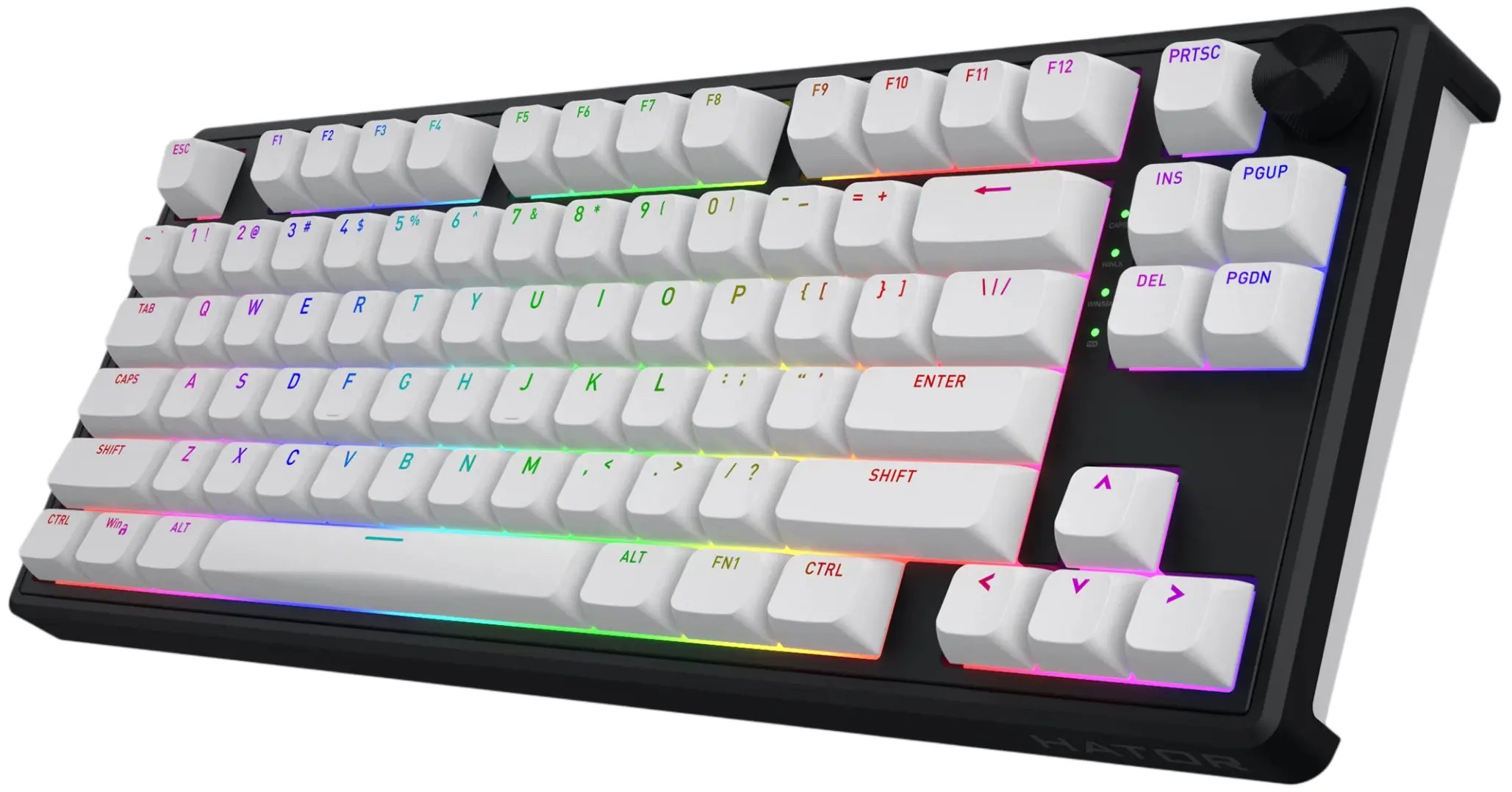 Tastatura fara fir Hator Skyfall 80 (Black/White) - 2