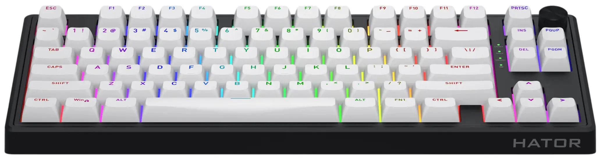 Tastatura fara fir Hator Skyfall 80 (Black/White) - 4