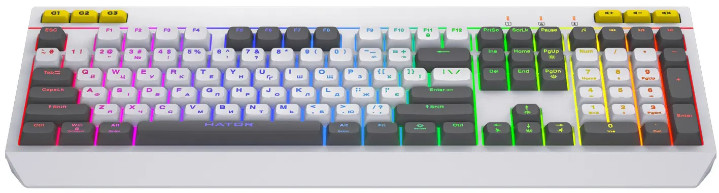 Клавиатура HATOR Icefall HTK405UA (White) - 2