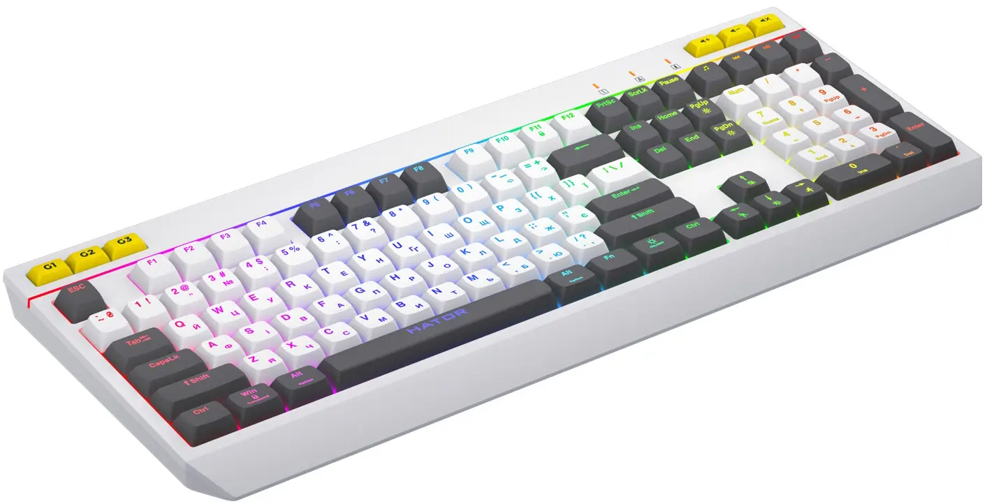Клавиатура HATOR Icefall HTK405UA (White) - 3
