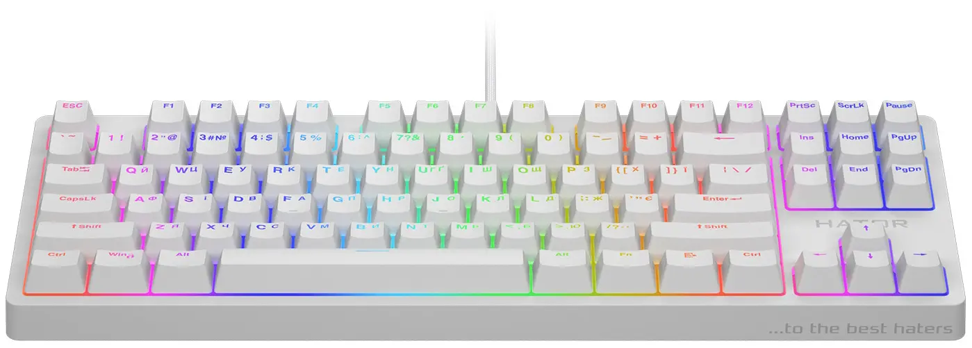 Клавиатура HATOR Rockfall 2 Mecha TKL HTK-521 (White) - 2