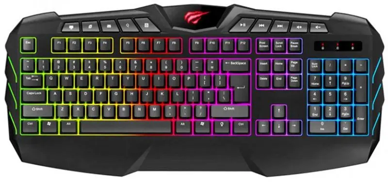 Gaming set 4in1 claviatura + casti + mouse + mousepad Havit Gamenote KB675CM (Black) - 3