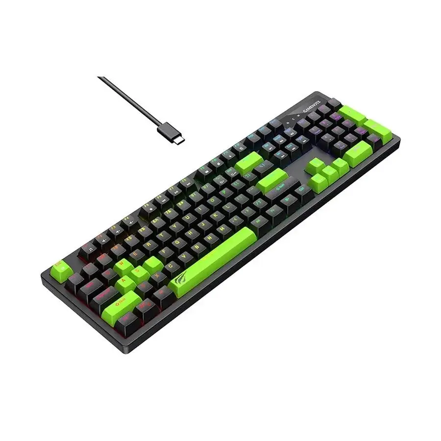 Tastatura Havit KB893L (Black/Green) - 2