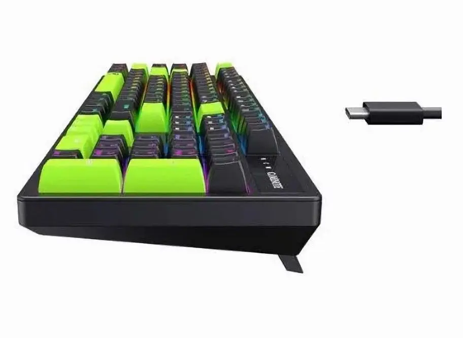 Tastatura Havit KB893L (Black/Green) - 3