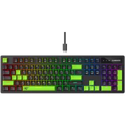 Tastatura Havit KB893L (Black/Green)