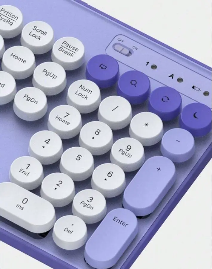 Комплект клавиатура + мышь Havit KB832GCM (Purple/White) - 3