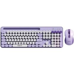Set tastatura + mouse Havit KB832GCM (Purple/White)