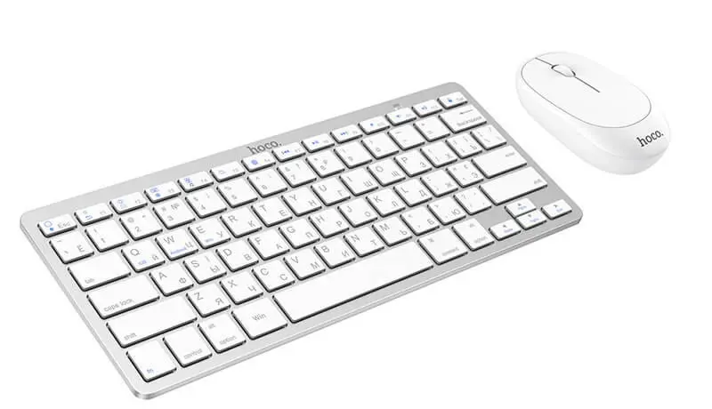 Беспроводной комплект клавиатура + мышь Hoco DI05 (White)