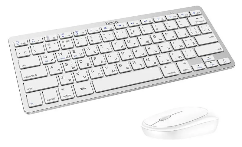Беспроводной комплект клавиатура + мышь Hoco DI05 (White)