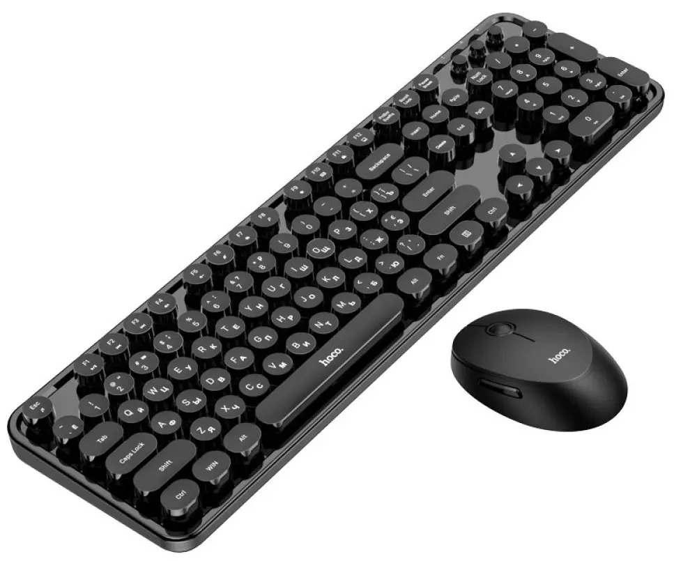 Set tastatura + mouse fara fir Hoco DI25 Palladis (Black)