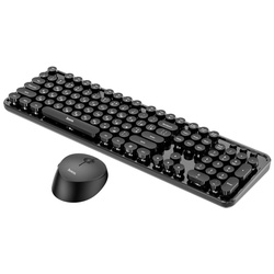 Set tastatura + mouse fara fir Hoco DI25 Palladis (Black) Thumb