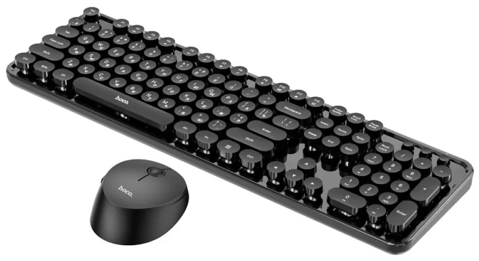 Set tastatura + mouse fara fir Hoco DI25 Palladis (Black)