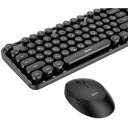 Set tastatura + mouse fara fir Hoco DI25 Palladis (Black) Thumb