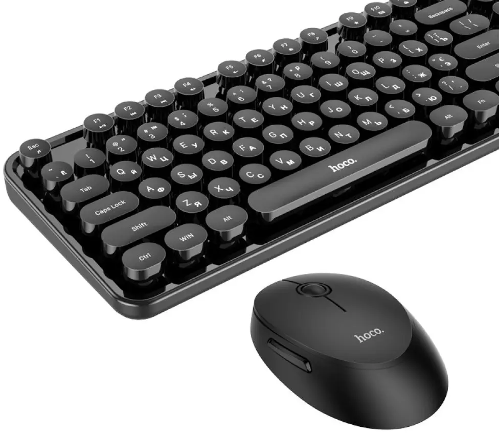 Set tastatura + mouse fara fir Hoco DI25 Palladis (Black)