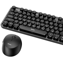 Set tastatura + mouse fara fir Hoco DI25 Palladis (Black) Thumb