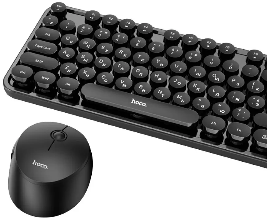 Set tastatura + mouse fara fir Hoco DI25 Palladis (Black)