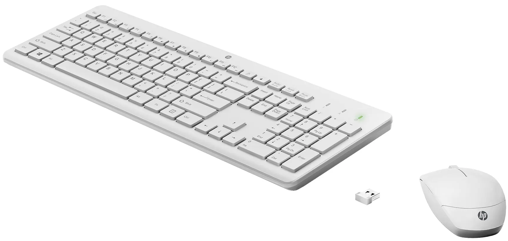 Set tastatura + mouse fara fir HP 230 (White)