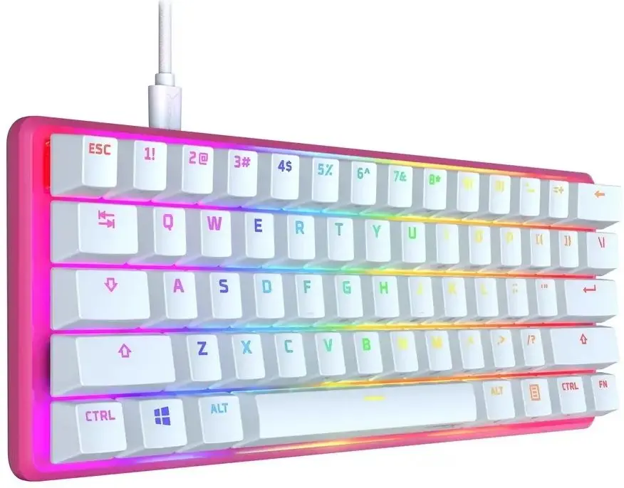 Клавиатура HyperX Alloy Origins 65 (Pink/White) - 3