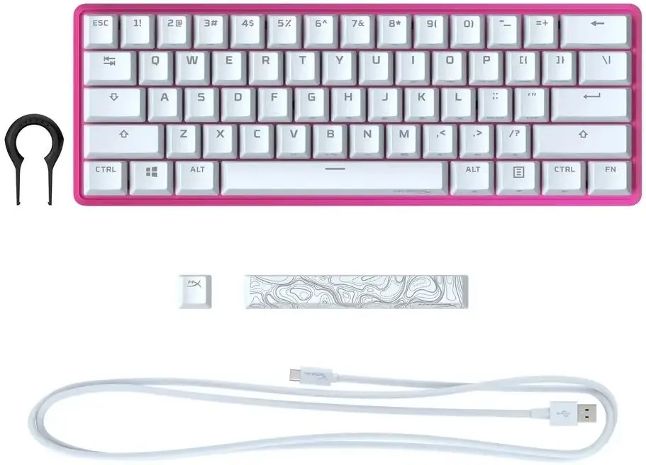 Клавиатура HyperX Alloy Origins 65 (Pink/White) - 4