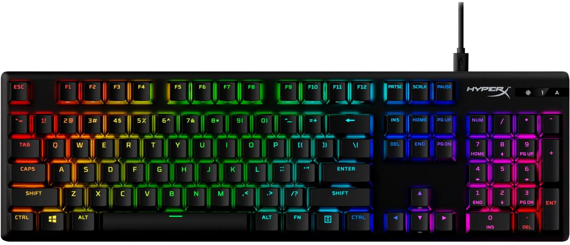 Клавиатура HyperX Alloy Origins PBT HX Aqua (Black)