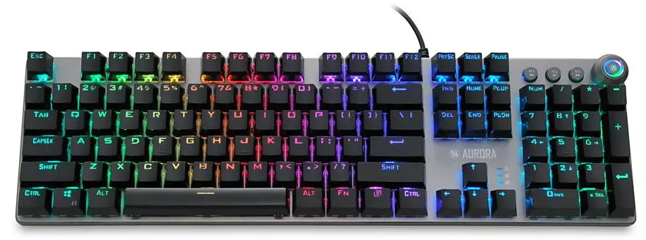 Клавиатура iBox Aurora K-4 RGB (Silver/Black) - 5