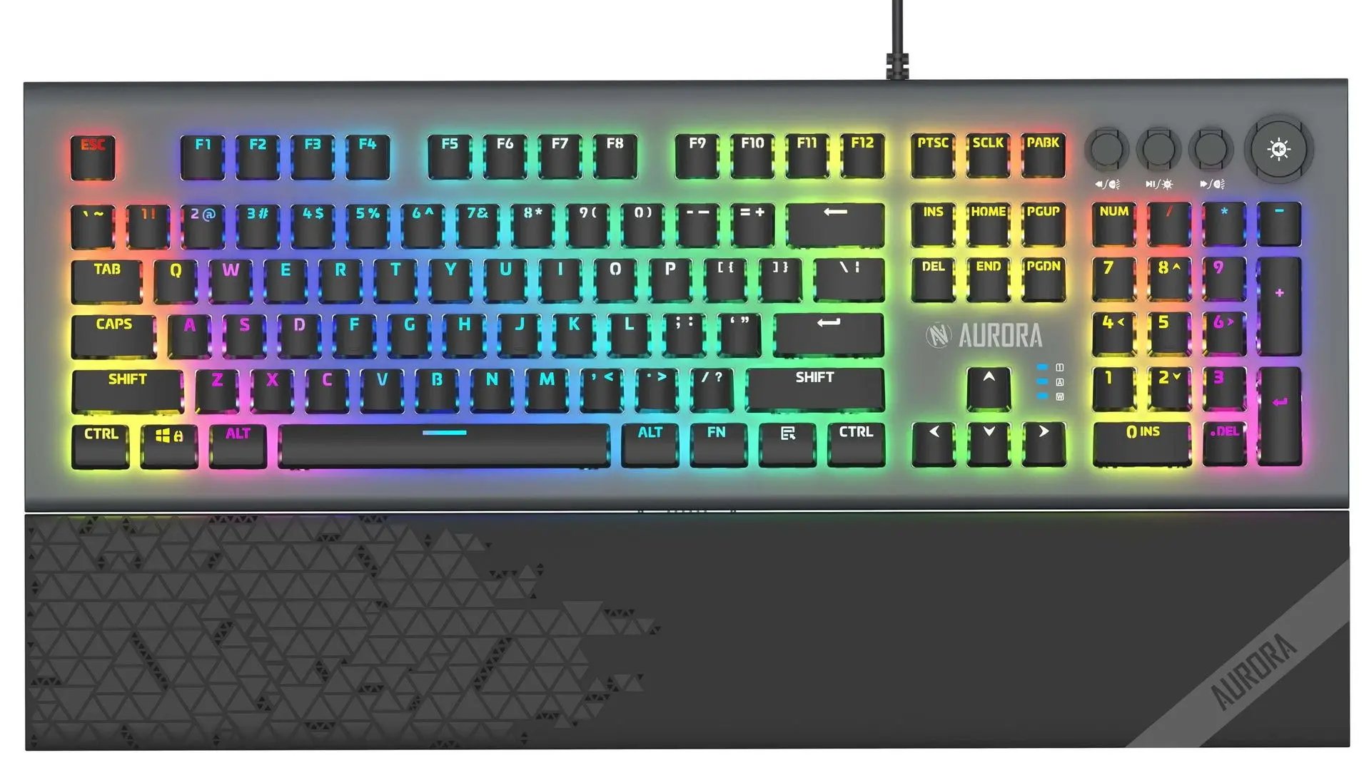 Клавиатура iBox Aurora K-5 RGB (Silver/Black)