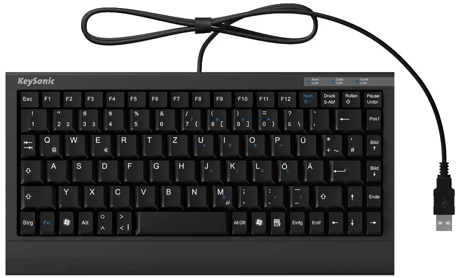 Tastatura KeySonic ACK-595C+ US (Black) - 2