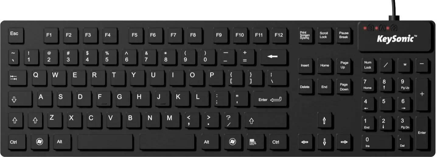 Клавиатура KeySonic KSK-8030IN(US) (Black)