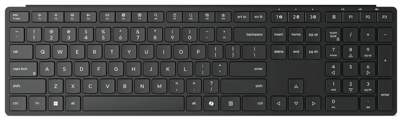 Беспроводная клавиатура Lenovo Multi-Mode Pro 6000 (Eclipse Black)