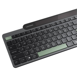 Tastatura fara fir Lenovo Self-Charging (Black/Green) Thumb