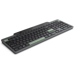 Tastatura fara fir Lenovo Self-Charging (Black/Green) Thumb