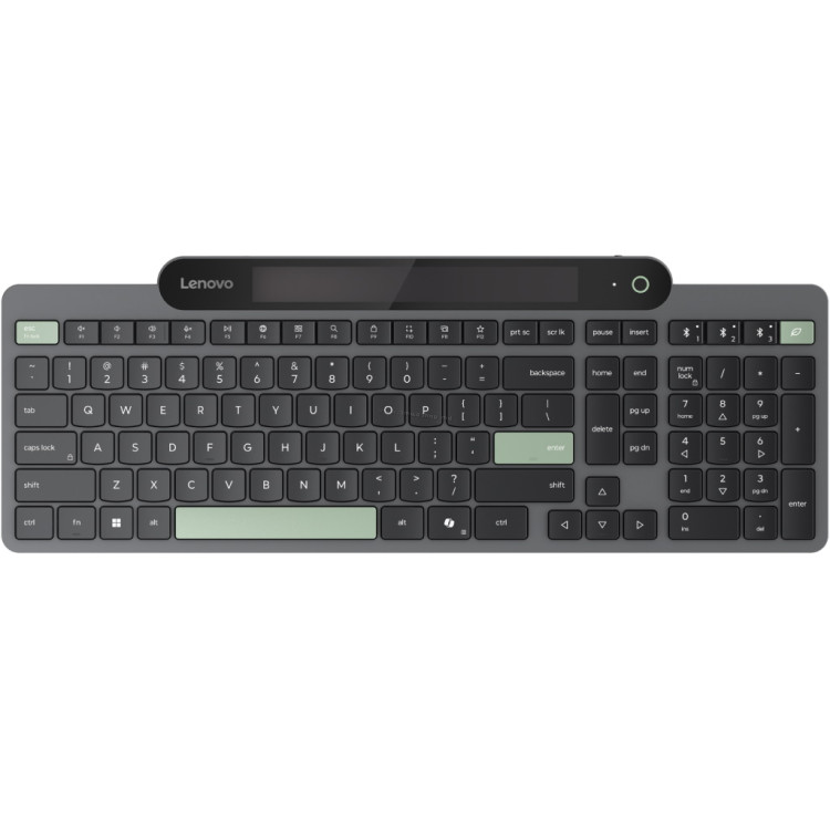 Tastatura fara fir Lenovo Self-Charging (Black/Green)