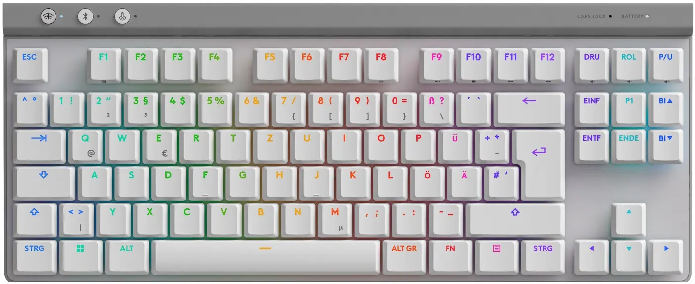 Tastatura fara fir Logitech G515 LightSpeed TKL (White)