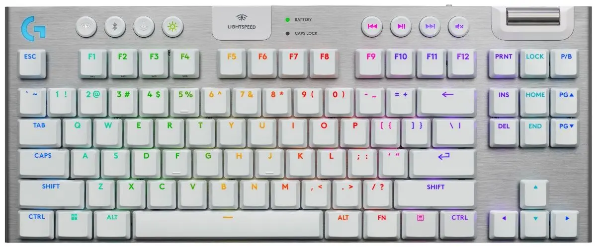 Tastatura fara fir Logitech G915 X LightSpeed TKL (White)