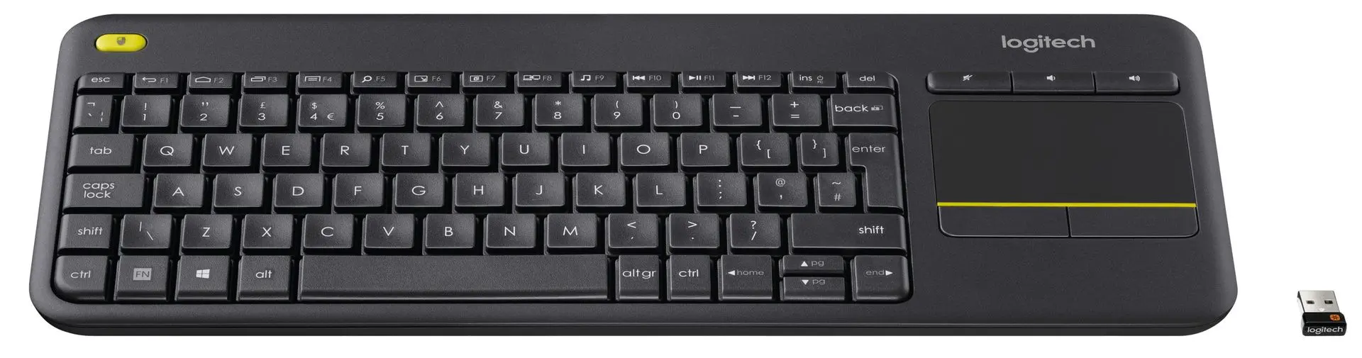 Tastatura fara fir Logitech K400 Plus (Black)