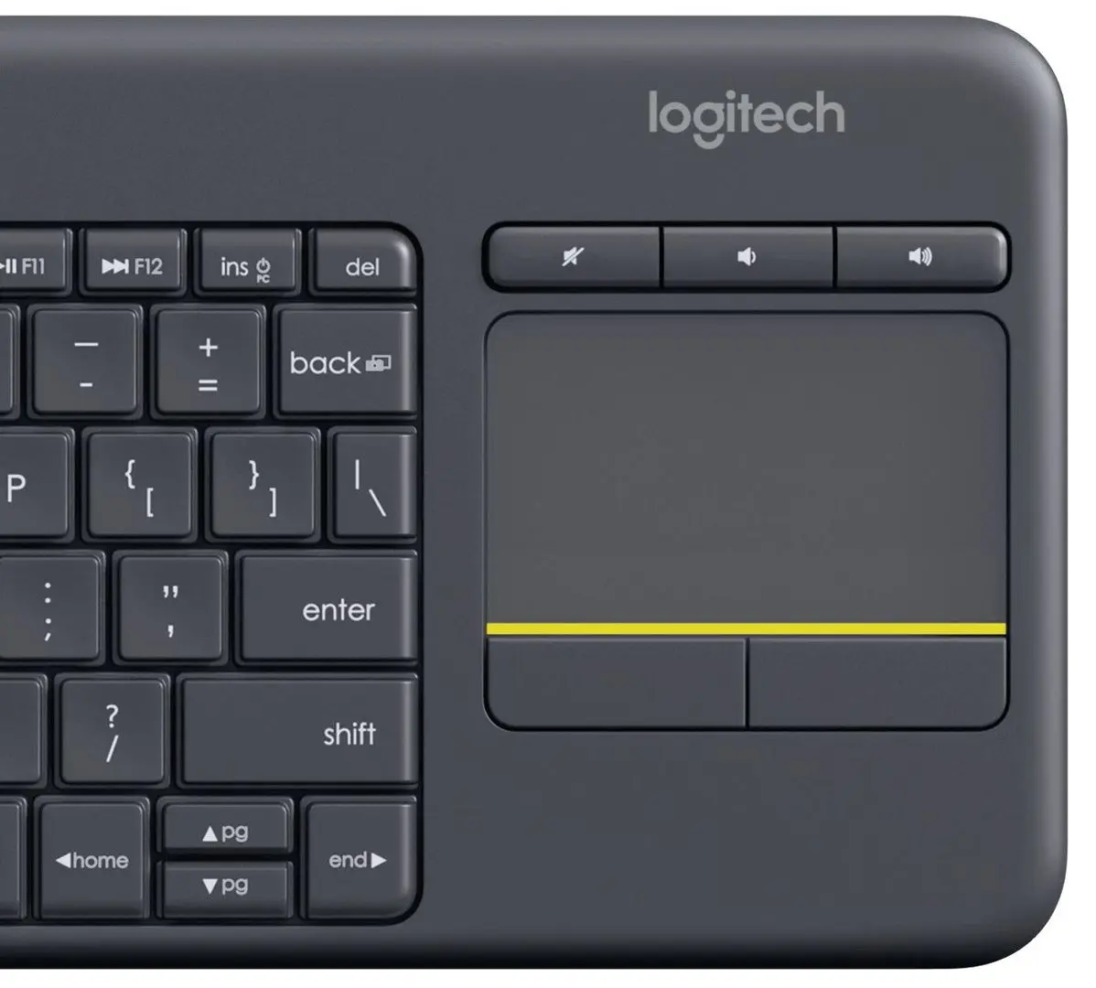 Tastatura fara fir Logitech K400 Plus (Black)