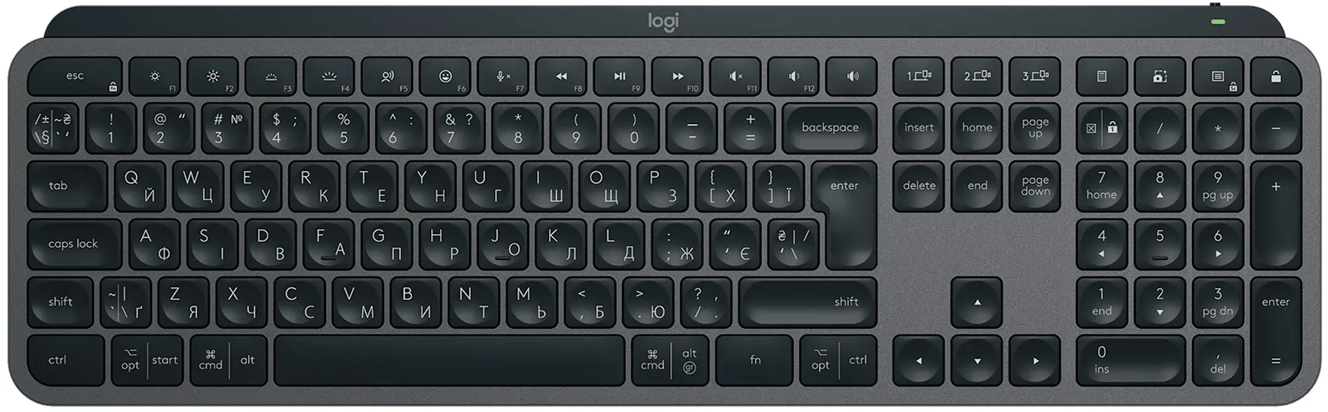 Беспроводная клавиатура Logitech MX Keys S 920-011593 (Graphite)