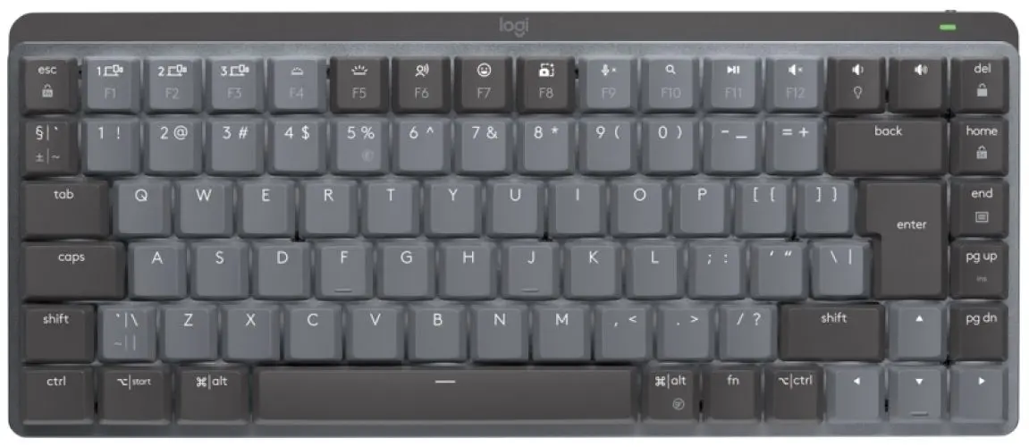 Tastatura fara fir Logitech MX Mechanical Mini (Grey/Black)
